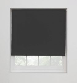 ColourMatch Blackout Thermal Roller Blind - 2ft - Jet Black